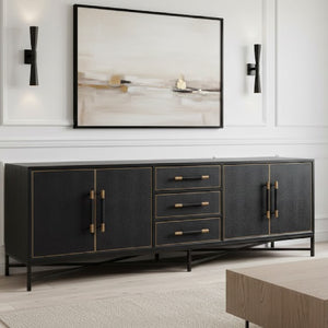   Modern European furniture - Vegan Leather 4-Door Sideboard - www.oroa.com | Oroa.com