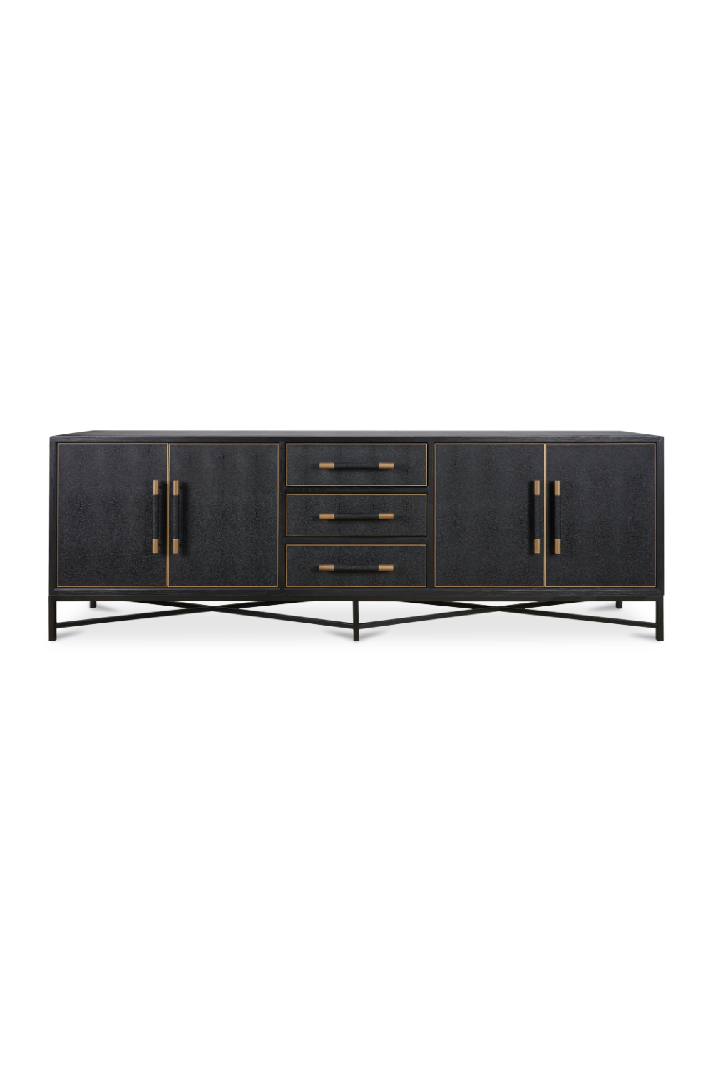   Modern European furniture - Vegan Leather 4-Door Sideboard - www.oroa.com | Oroa.com