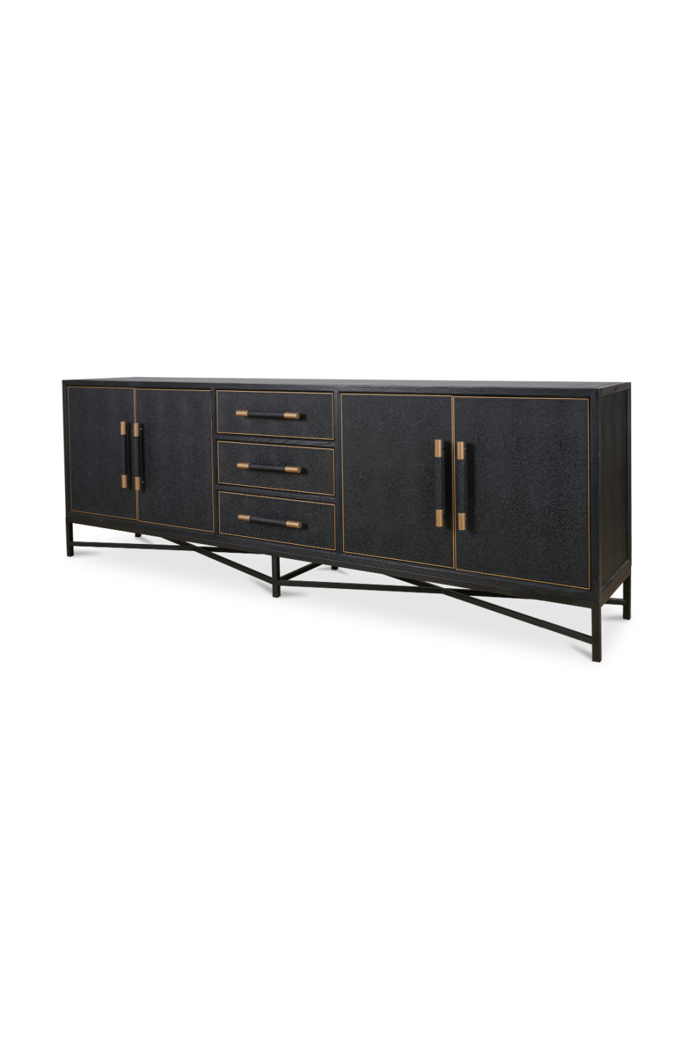   Modern European furniture - Vegan Leather 4-Door Sideboard - www.oroa.com | Oroa.com