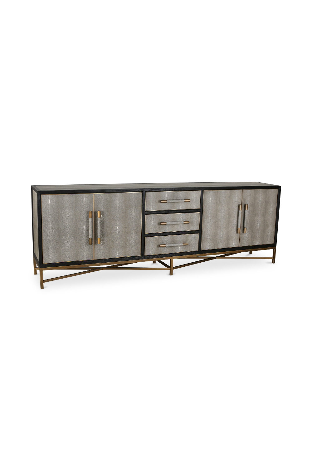   Modern European furniture - Vegan Leather 4-Door Sideboard - www.oroa.com | Oroa.com