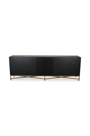   Modern European furniture - Vegan Leather 4-Door Sideboard - www.oroa.com | Oroa.com
