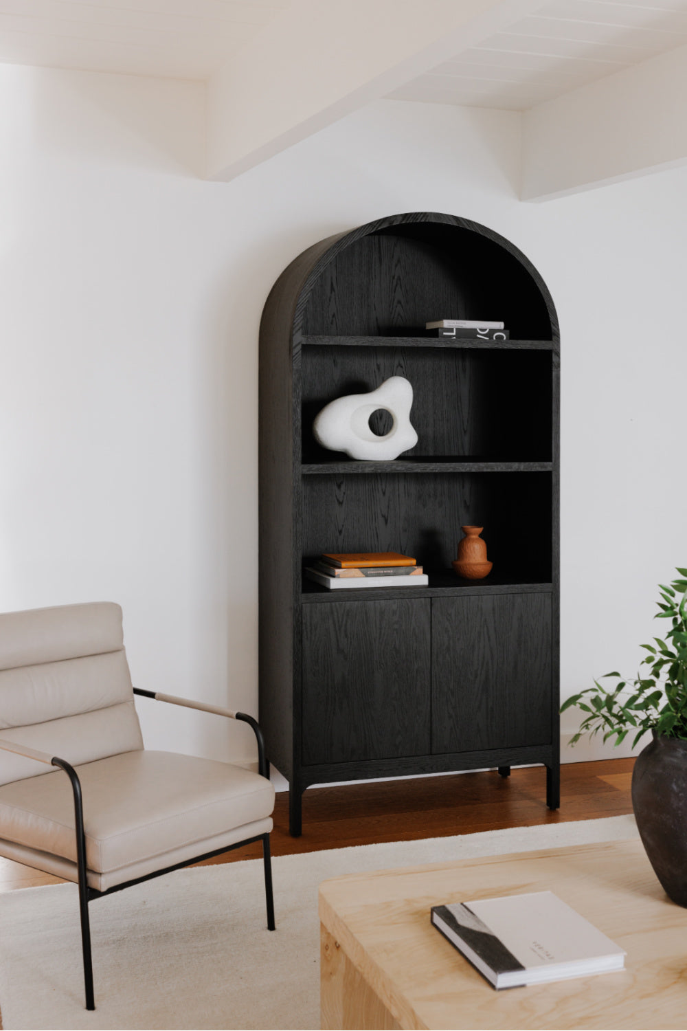   Modern European furniture - Black Oak Arched Cabinet - www.oroa.com | Oroa.com