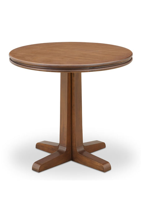   Modern European furniture - Brown Pine Pedestal Coffee Table - www.oroa.com | Oroa.com