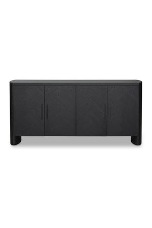   Modern European furniture - Black Herringbone Patterned Sideboard - www.oroa.com | Oroa.com