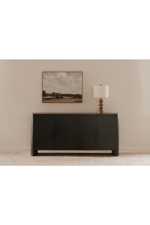   Modern European furniture - Black Herringbone Patterned Sideboard - www.oroa.com | Oroa.com