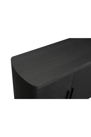   Modern European furniture - Black Herringbone Patterned Sideboard - www.oroa.com | Oroa.com