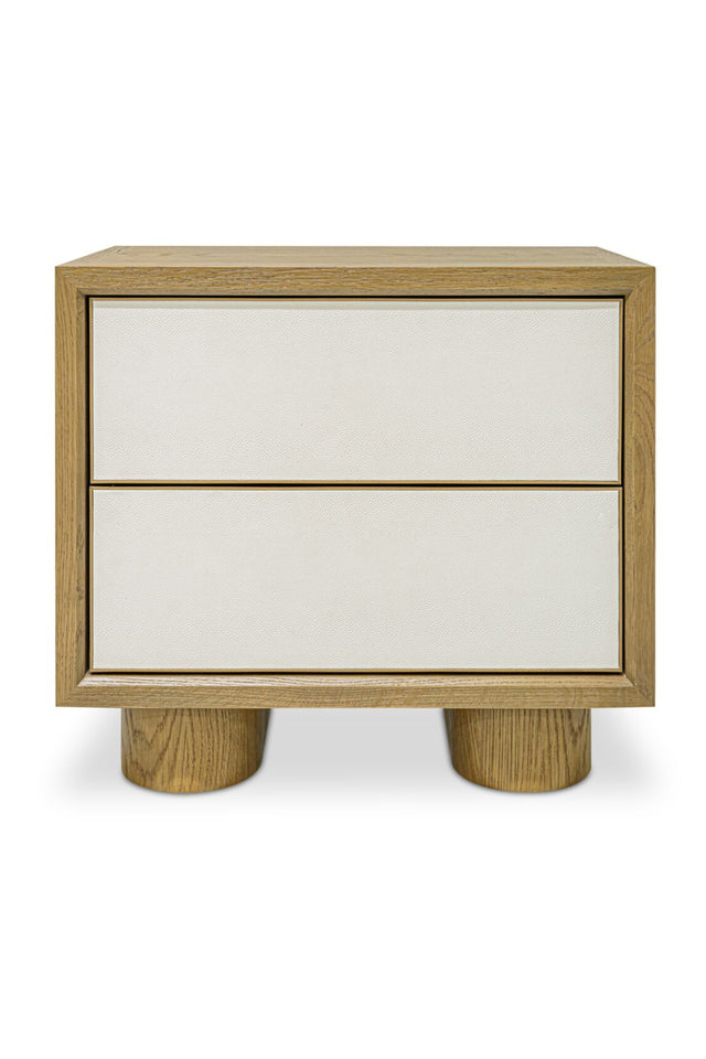 Modern European furniture - Refined Shagreen Nightstand - www.oroa.com