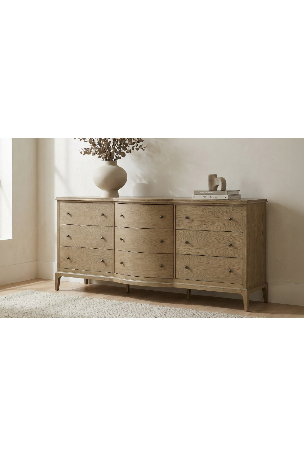   Modern European furniture - Brown Oak 9-Drawer Dresser - www.oroa.com | Oroa.com
