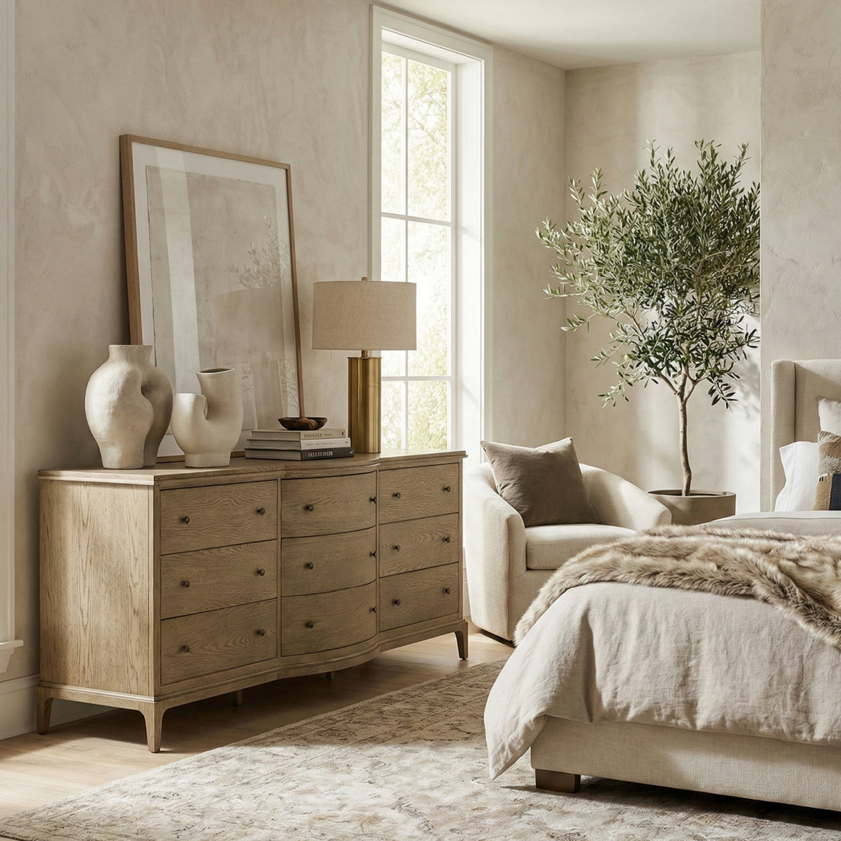   Modern European furniture - Brown Oak 9-Drawer Dresser - www.oroa.com | Oroa.com