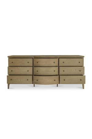   Modern European furniture - Brown Oak 9-Drawer Dresser - www.oroa.com | Oroa.com