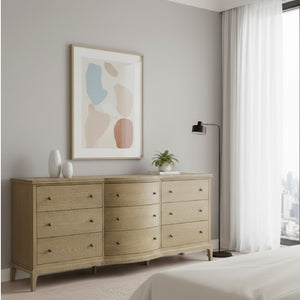   Modern European furniture - Brown Oak 9-Drawer Dresser - www.oroa.com | Oroa.com
