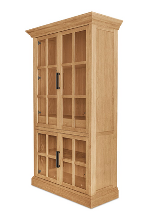   Modern European furniture - Oak 4-Door Tall Cabinet - www.oroa.com | Oroa.com