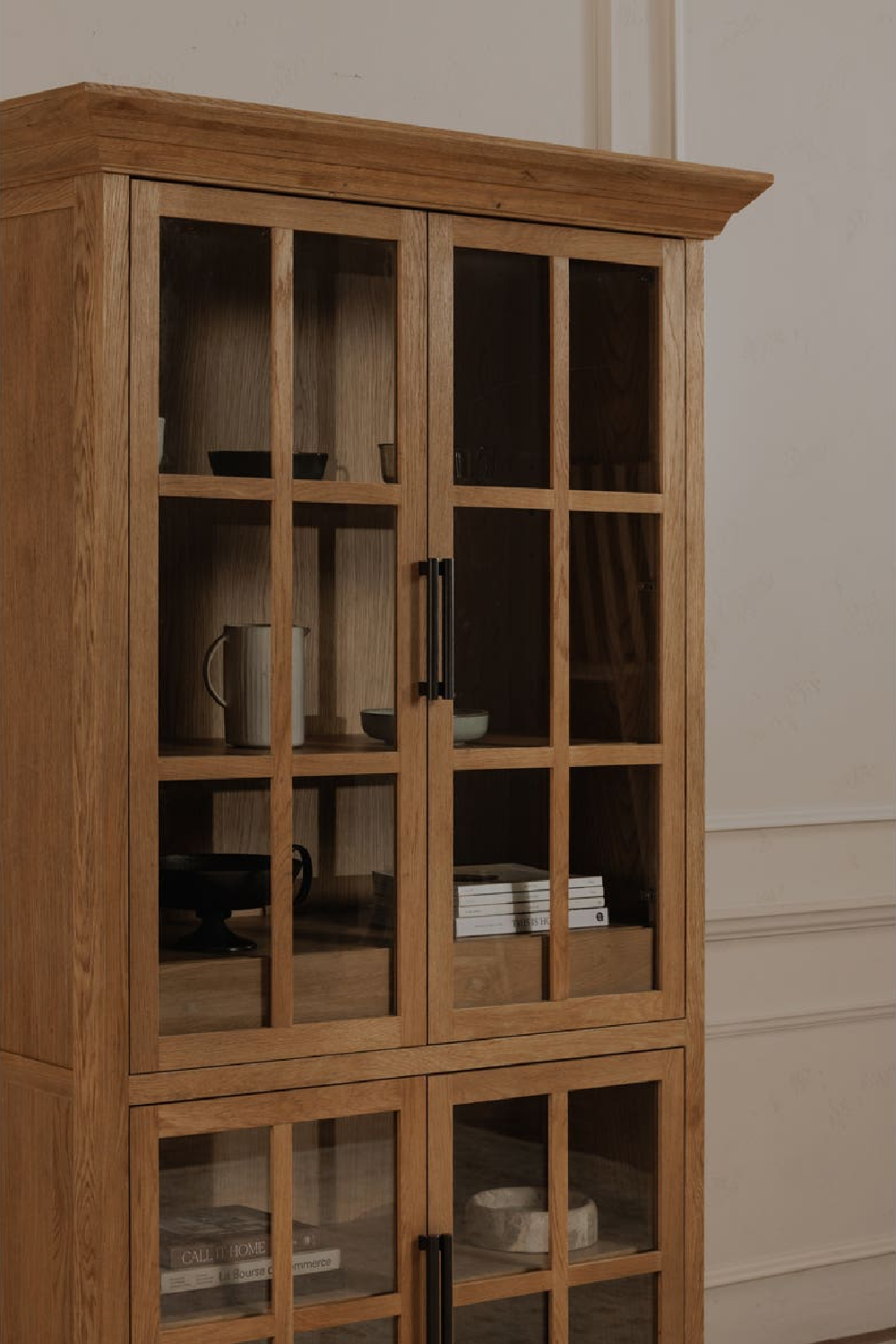   Modern European furniture - Oak 4-Door Tall Cabinet - www.oroa.com | Oroa.com