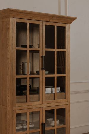   Modern European furniture - Oak 4-Door Tall Cabinet - www.oroa.com | Oroa.com