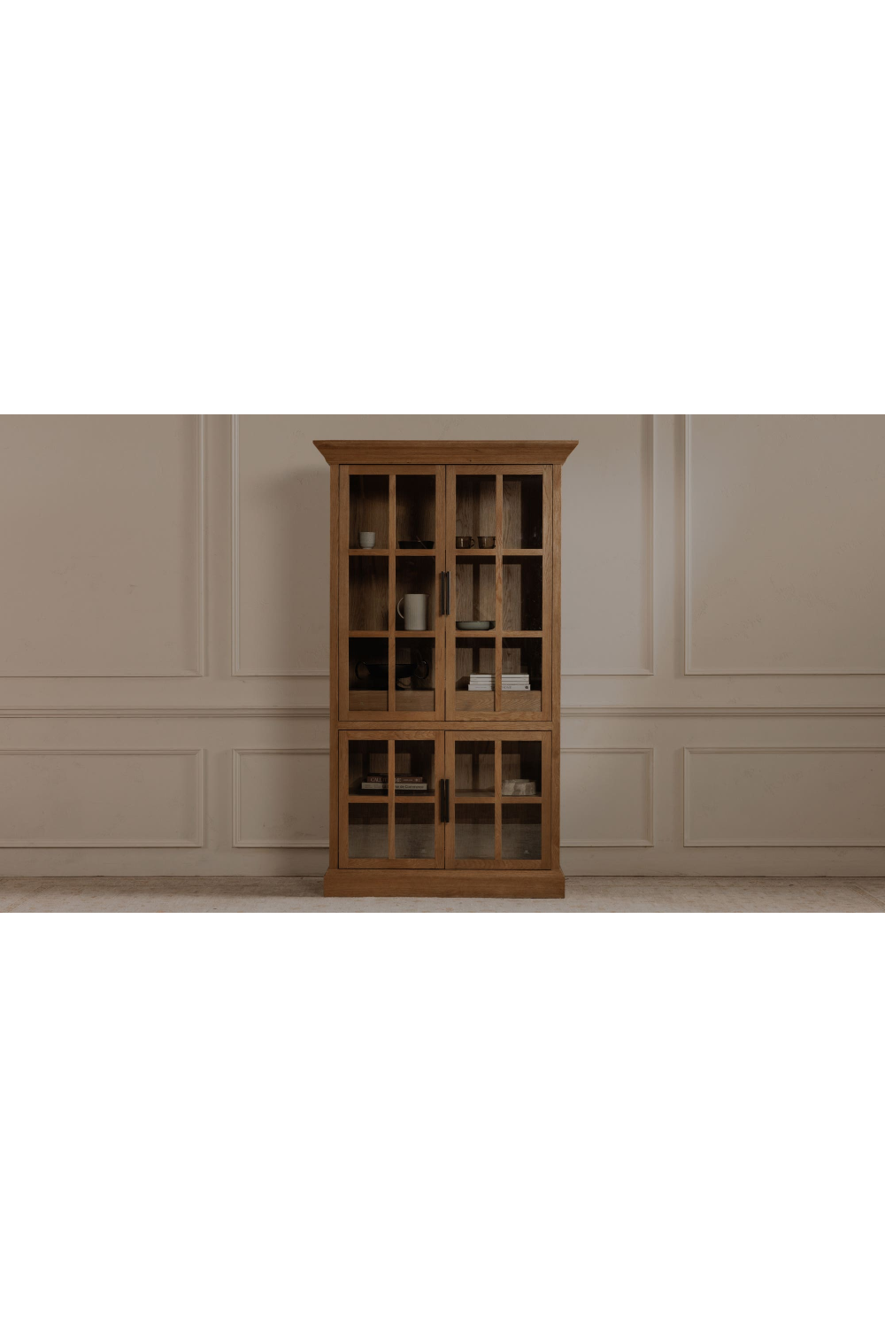   Modern European furniture - Oak 4-Door Tall Cabinet - www.oroa.com | Oroa.com