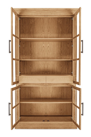   Modern European furniture - Oak 4-Door Tall Cabinet - www.oroa.com | Oroa.com