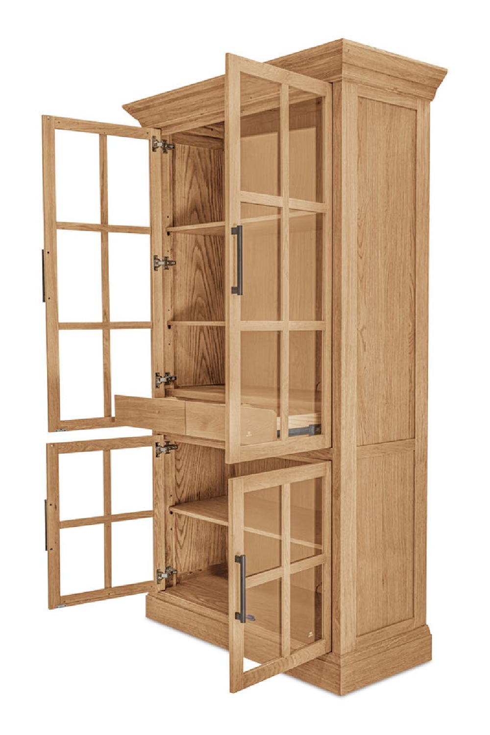   Modern European furniture - Oak 4-Door Tall Cabinet - www.oroa.com | Oroa.com