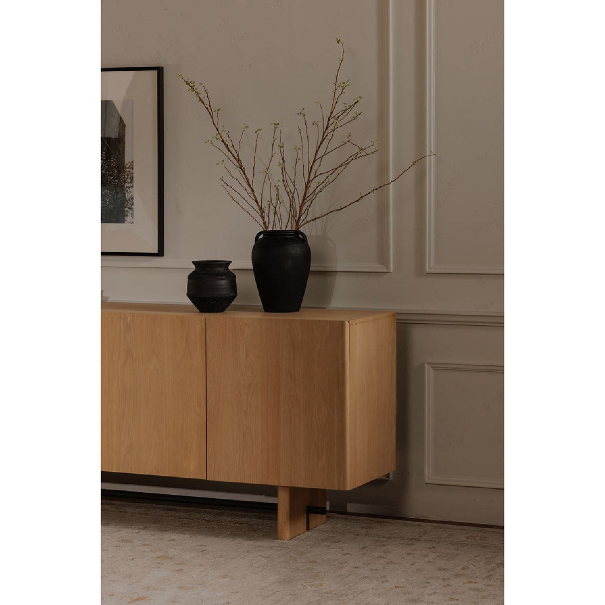  Modern European furniture - 4-Door Natural Oak Sideboard - www.oroa.com | Oroa.com
