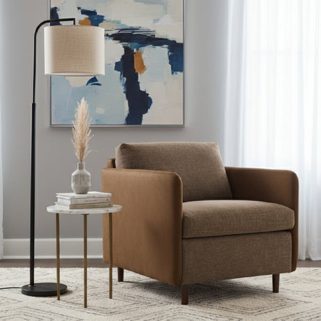   Modern European furniture - Leather Arm Accent Chair - www.oroa.com | Oroa.com