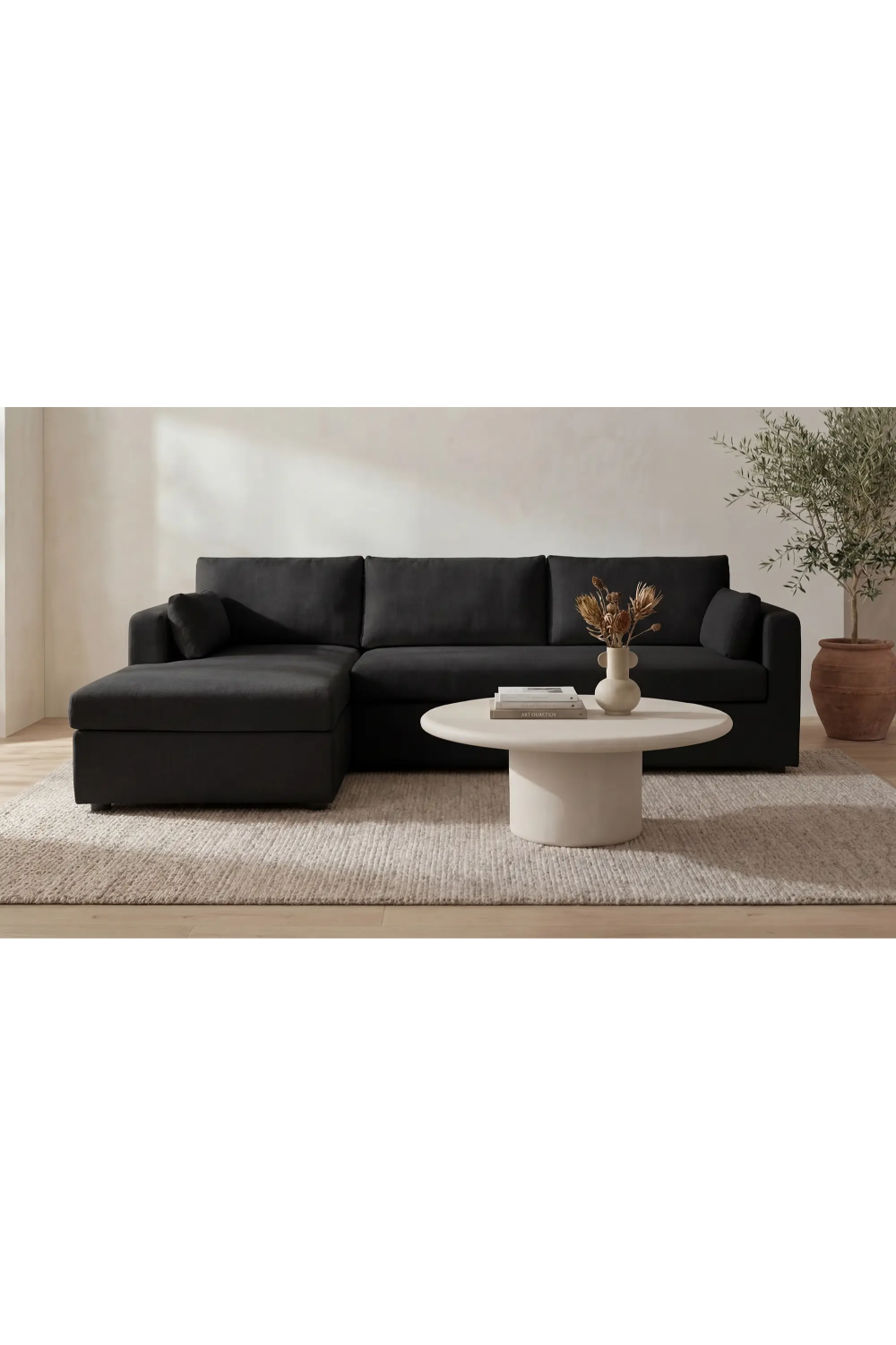   Modern European furniture - Sectional Sofa with Storage Chaise - www.oroa.com | Oroa.com