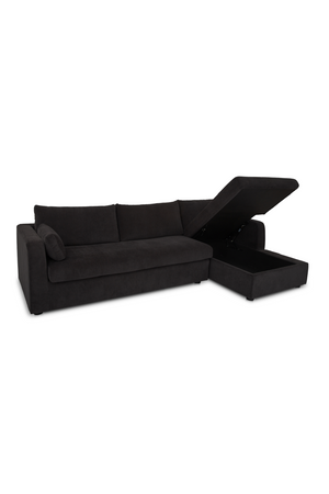   Modern European furniture - Sectional Sofa with Storage Chaise - www.oroa.com | Oroa.com