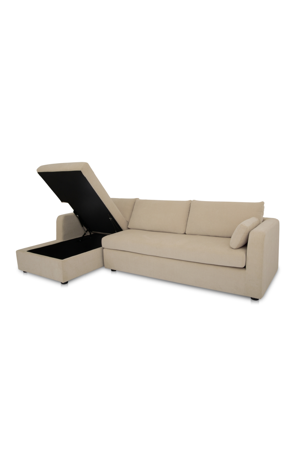   Modern European furniture - Sectional Sofa with Storage Chaise - www.oroa.com | Oroa.com