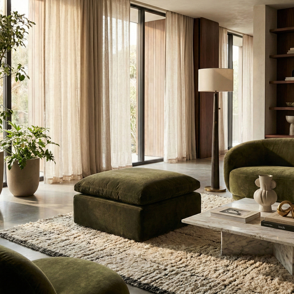   Modern European furniture - Square Upholstered Ottoman - www.oroa.com | Oroa.com