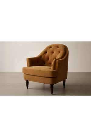   Modern European furniture -Tufted-Back Curved Accent Chair - www.oroa.com | Oroa.com