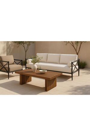   Modern European furniture - Cream Outdoor Sofa - www.oroa.com | Oroa.com