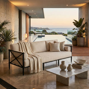   Modern European furniture - Cream Outdoor Sofa - www.oroa.com | Oroa.com
