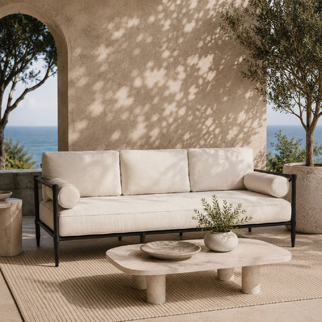   Modern European furniture - Cream Outdoor Sofa - www.oroa.com | Oroa.com