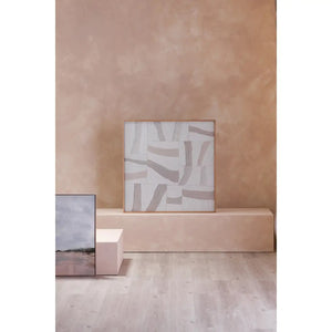   Modern European furniture - Light-Toned Strips Collage Painting - www.oroa.com | Oroa.com