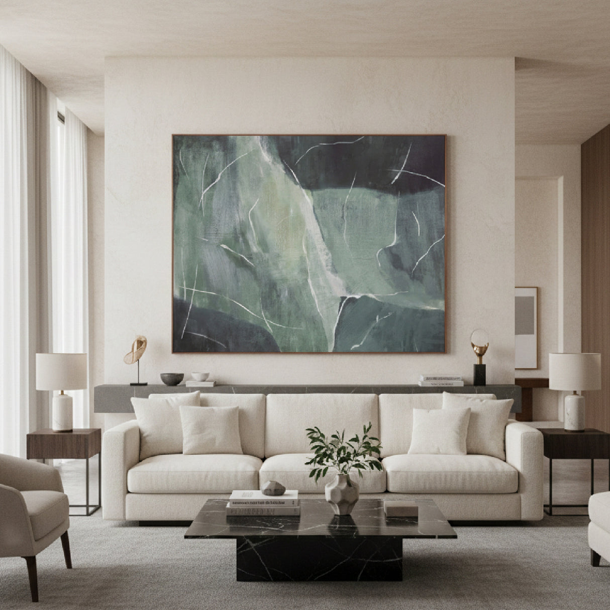   Modern European furniture - Minimalist Abstract Framed Painting - www.oroa.com | Oroa.com