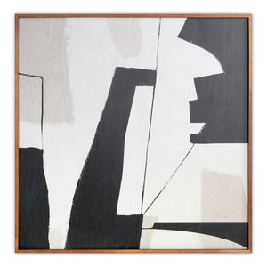   Modern European furniture - Abstract Shapes Framed Painting - www.oroa.com | Oroa.com