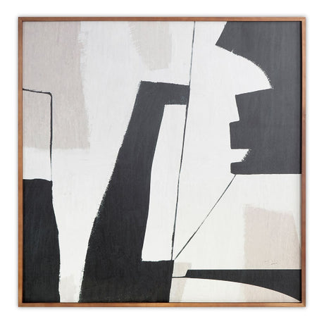   Modern European furniture - Abstract Shapes Framed Painting - www.oroa.com | Oroa.com