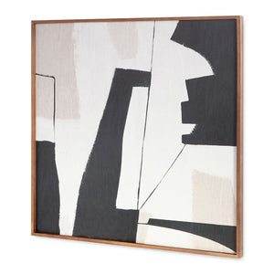  Modern European furniture - Abstract Shapes Framed Painting - www.oroa.com | Oroa.com