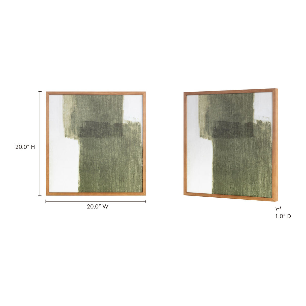   Modern or European furniture - Earthy Green Framed Painting - link to oroa.com | Oroa.com