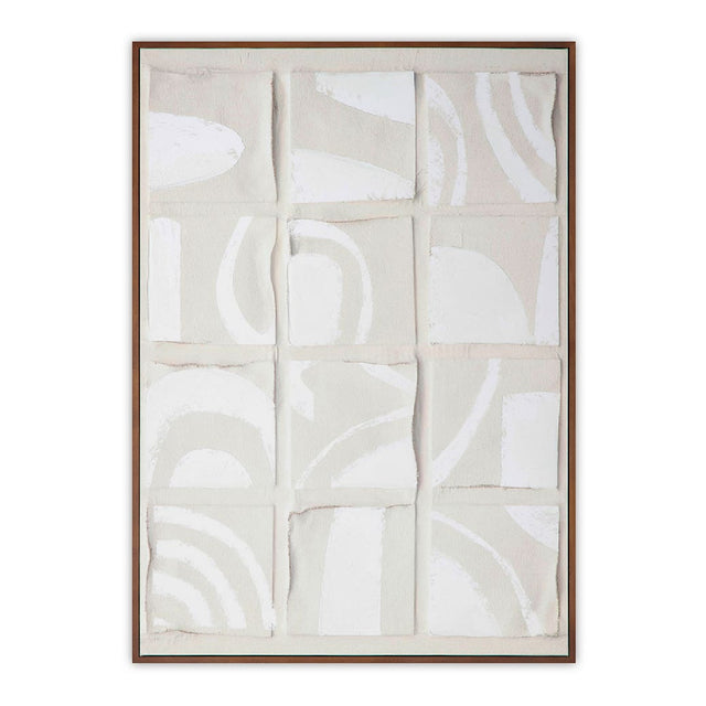 Modern European furniture - Gray Drid-Pattern Art Print - www.oroa.com