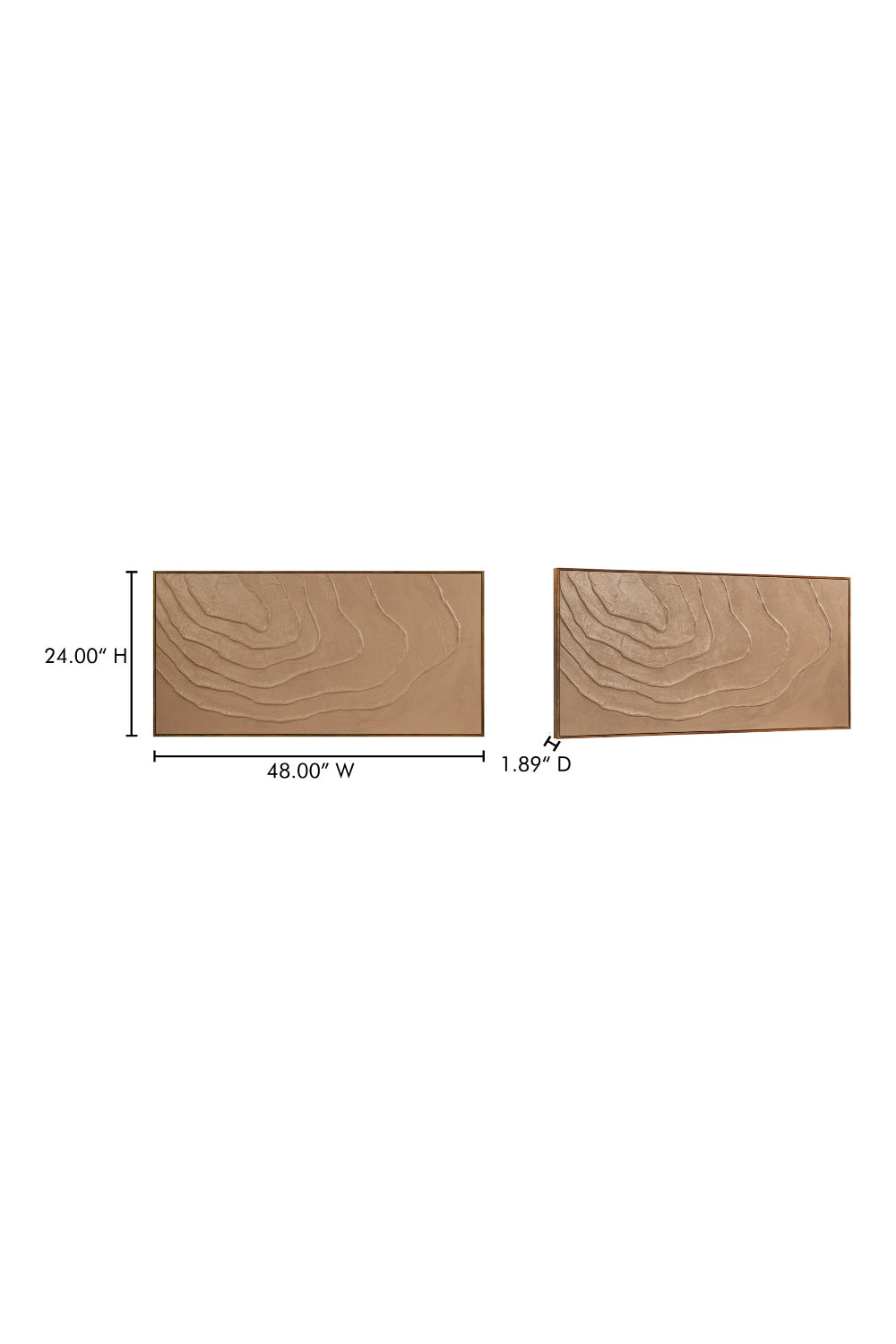  Modern European furniture - Brown Wavy Textured Painting - www.oroa.com | Oroa.com