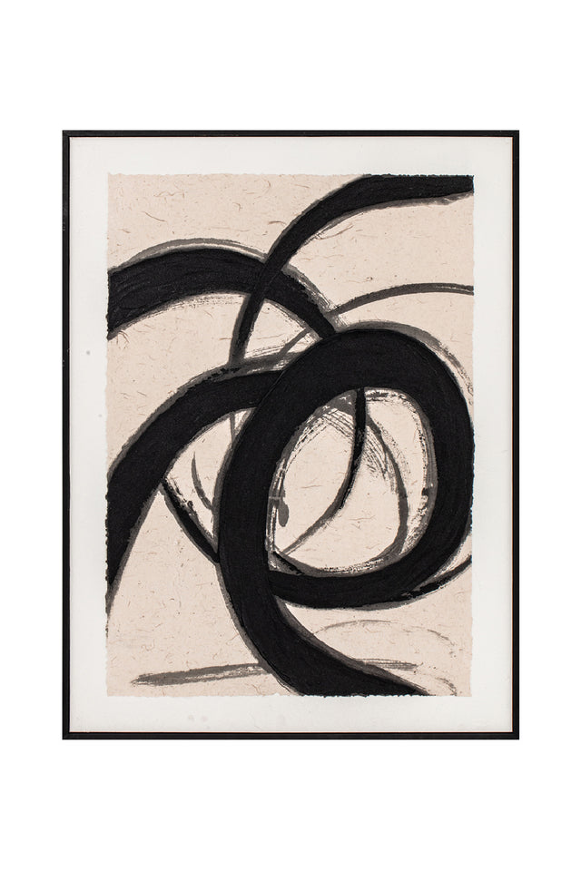 Modern European furniture - Flowy Brush Strokes Painting - www.oroa.com