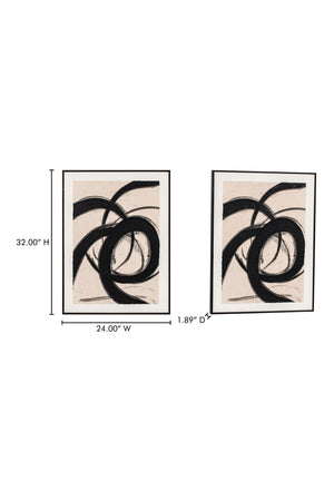   Modern European furniture - Flowy Brush Strokes Painting - www.oroa.com | Oroa.com