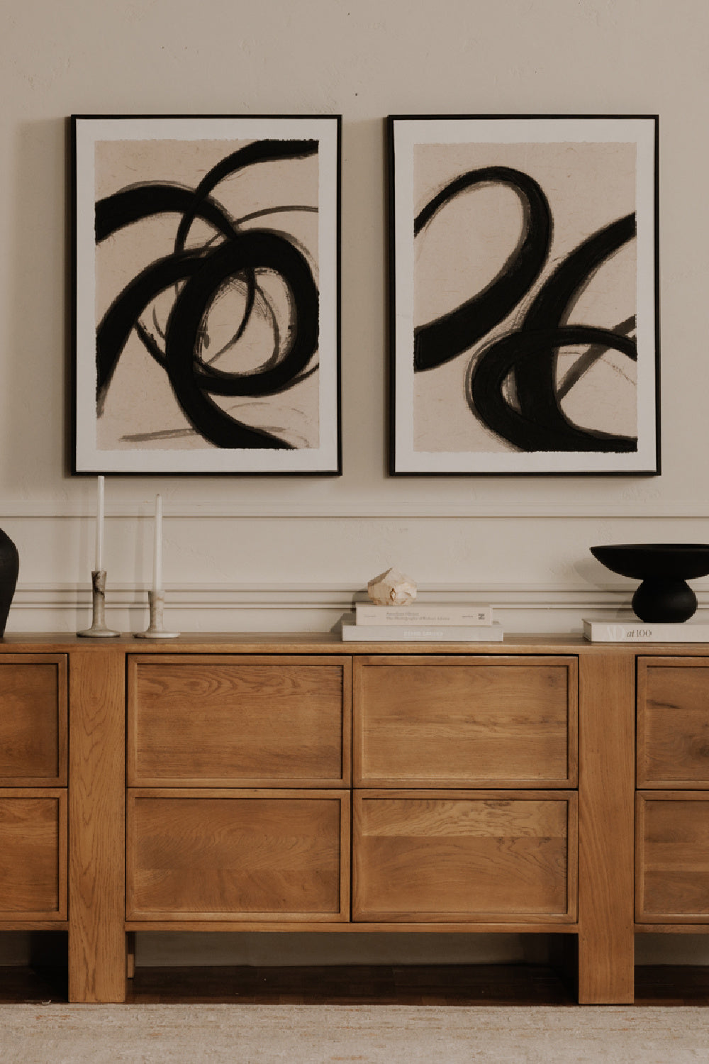   Modern European furniture - Flowy Brush Strokes Painting - www.oroa.com | Oroa.com