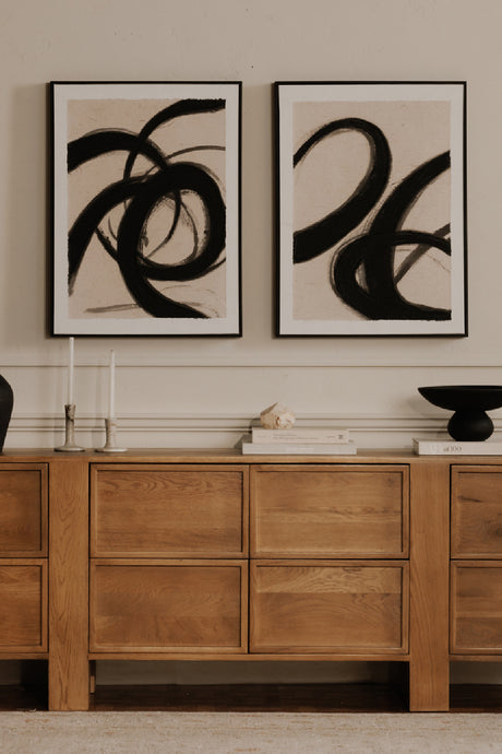   Modern European furniture - Flowy Brush Strokes Painting - www.oroa.com | Oroa.com