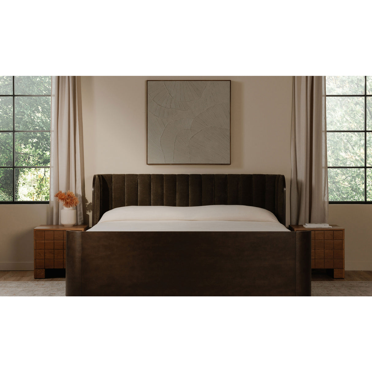   Modern European furniture - Textured Beige Framed Painting - www.oroa.com | Oroa.com