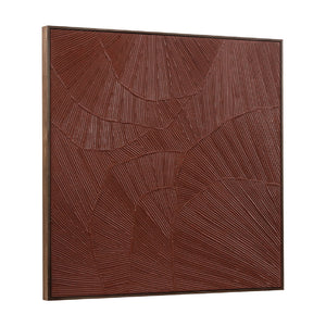   Modern European furniture - Textured Maroon Framed Painting - www.oroa.com | Oroa.com