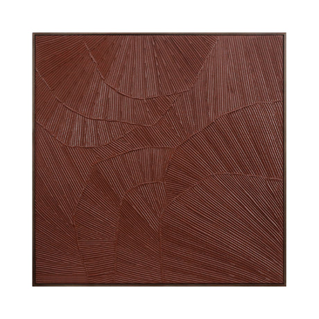  Modern European furniture - Textured Maroon Framed Painting - www.oroa.com | Oroa.com