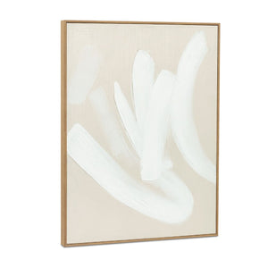   Modern European furniture - Abstract White Brush Strokes Painting - www.oroa.com | Oroa.com