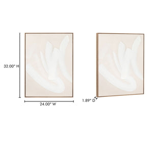   Modern European furniture - Abstract White Brush Strokes Painting - www.oroa.com | Oroa.com