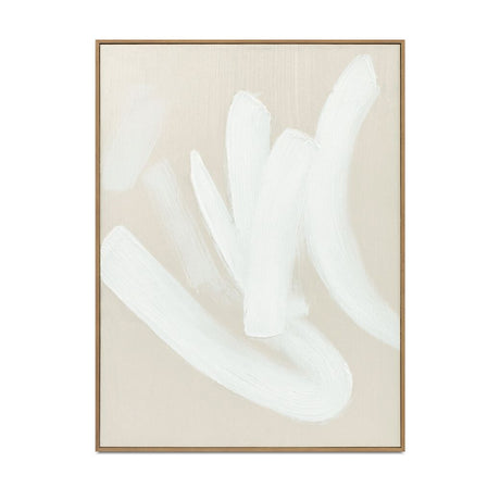   Modern European furniture - Abstract White Brush Strokes Painting - www.oroa.com | Oroa.com