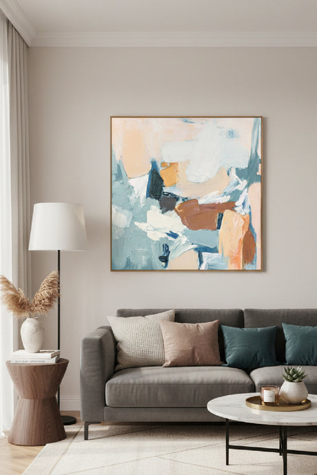   Modern European furniture - Pastel Toned Abstract Painting - www.oroa.com | Oroa.com